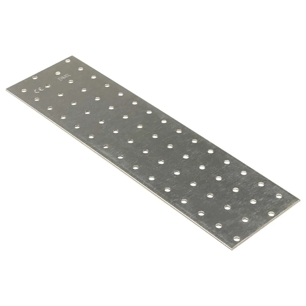 Piastre Forate 20 pz 2 mm 300x80 mm Acciaio Zincato 155542