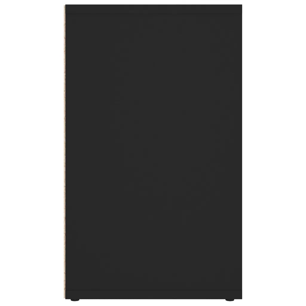 Scarpiera-Scaffale per scarpe Nera 52,5x30x50 cm