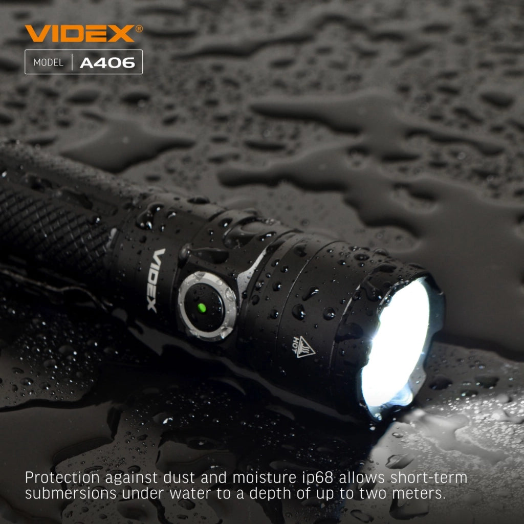 Torcia tattica LED Videx VLF-A406 4000lm IP68 USB-C