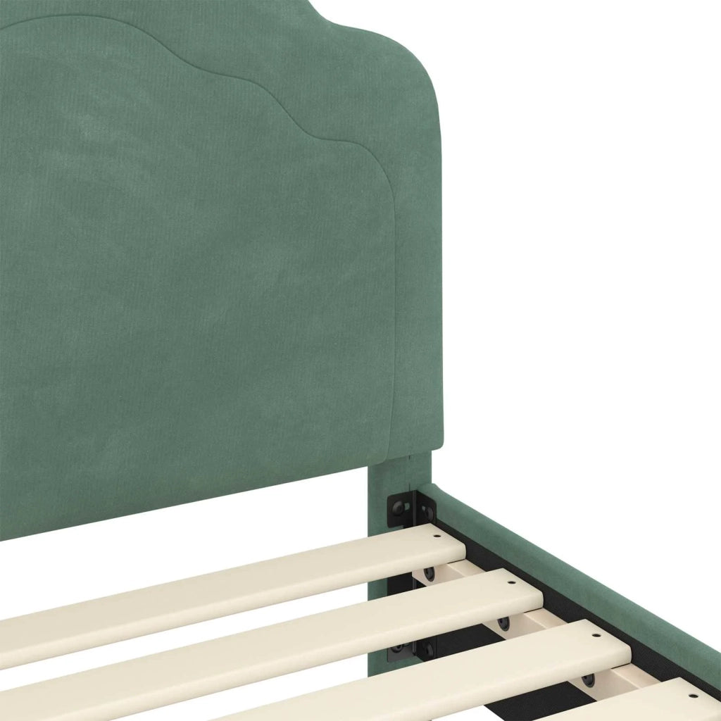 Struttura letto per bambini con testata-Giroletto per bambini Verde Mare 70 x 140 cm 230517