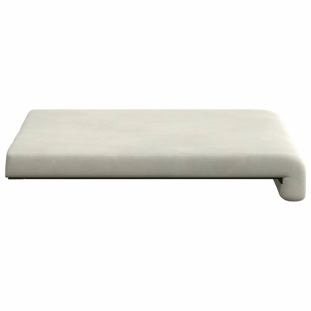 Cuscino per panchina 2 pcs Velluto Crema Profondità 35 cm 42043029