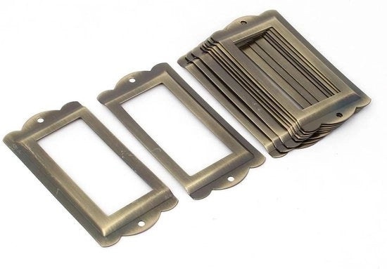 Cassetti per schedari 10 pezzi 85mm x 42mm