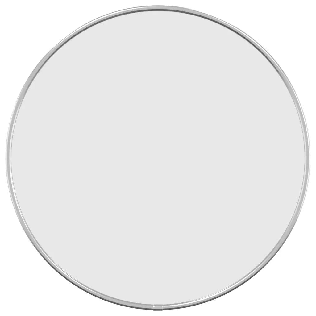 Specchio da Parete | Specchio decorativo Argento ? 40 cm Rotondo