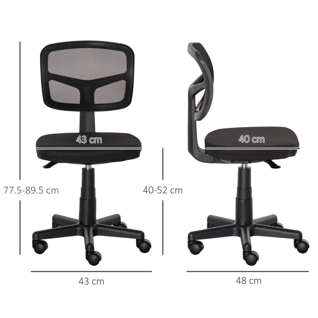 Sedia Ergonomica da Ufficio ¨C Minimal ¨C Rete, Regolabile in Altezza, Nero