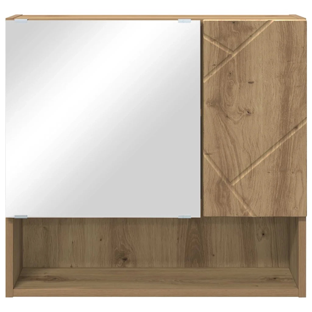 Mobiletto per specchio Rovere artigianale 59 x 17 x 55 cm 883373