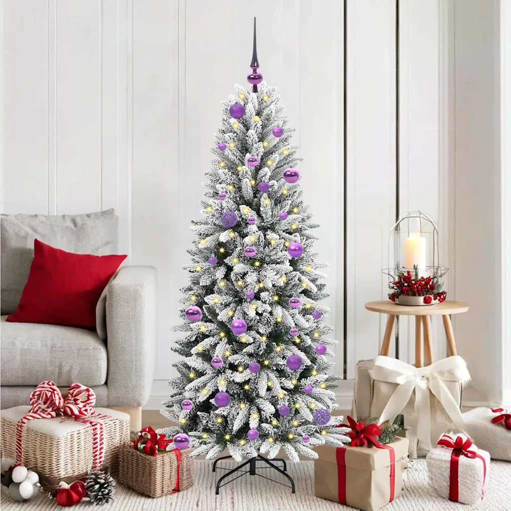 Albero di Natale artificiale con 150 LED Bianco 150 cm 3396039