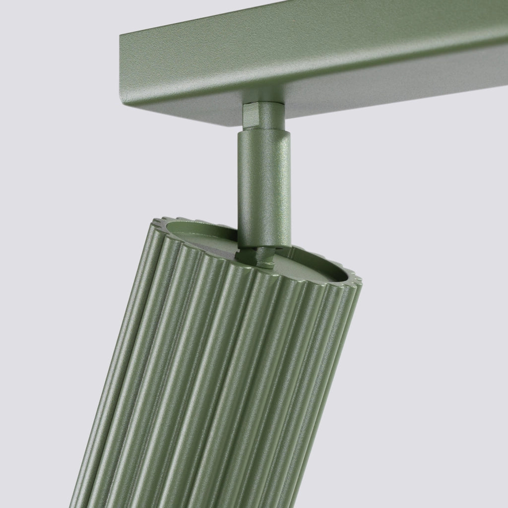 Lampada da soffitto KARBON 2 verde oliva