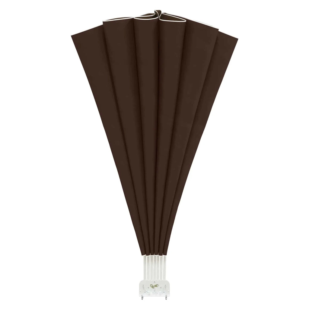 Schermo di Privacy per Balcone Ø 400 cm Poliestere Marrone 42037152