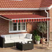 Tenda retrattile manuale con LED 3,5 x 2,5 m 3419269