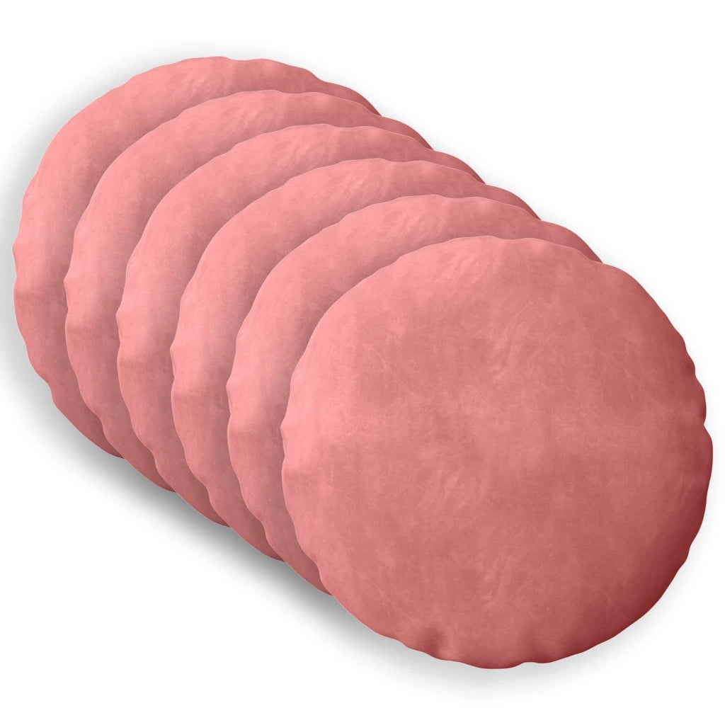 Cuscino con cuscino HEERLEN 6 pz Rosa Velluto 929346