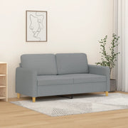 Divano a 2 Posti-Sofa 2 Posti Grigio Chiaro 140 cm in Tessuto 459108
