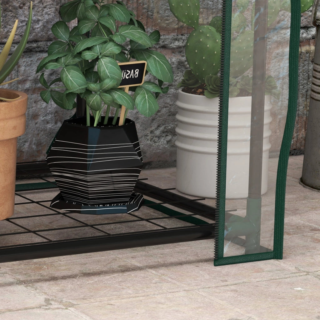 Serra da Giardino a 3 Livelli ¨C Minimal ¨C Verde Trasparente 59x39x127 cm