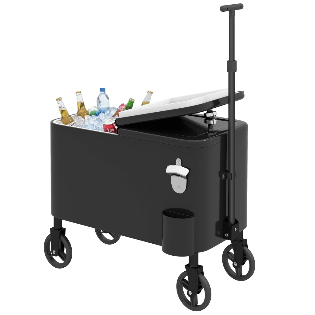 Carrello per Bevande ¨C Minimal ¨C 75x35x120 cm Nero