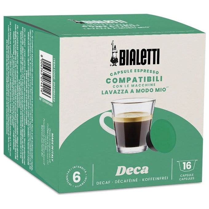 Bialetti, Capsule Caffe', Compatibili Lavazza A Modo Mio Deca, 16 Capsule