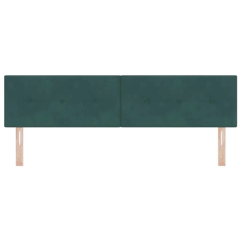 Testiera LED con strisce LED Verde 180 cm Velluto 3338158