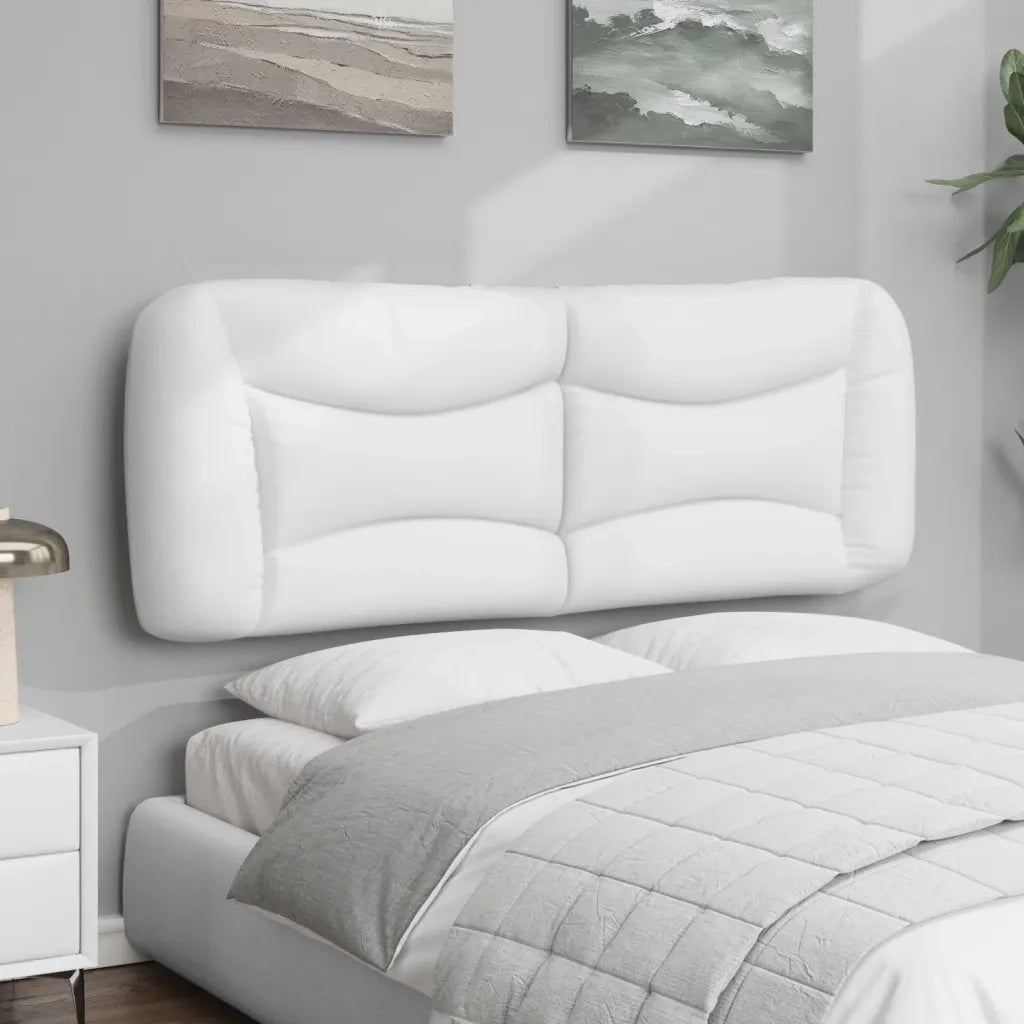 Cuscino Testiera Hvar Bianco 120 cm in Similpelle 374569
