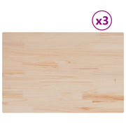 Piani Tavolo | Superficie Tavolo | Piano Scrivania 3 pz 80x53x2,5 cm Rettangolare Legno Massello Pino