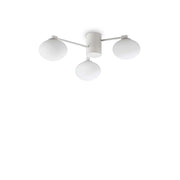 Lampada Da Soffitto Hermes Pl3 D60 Bianco Ideal-Lux