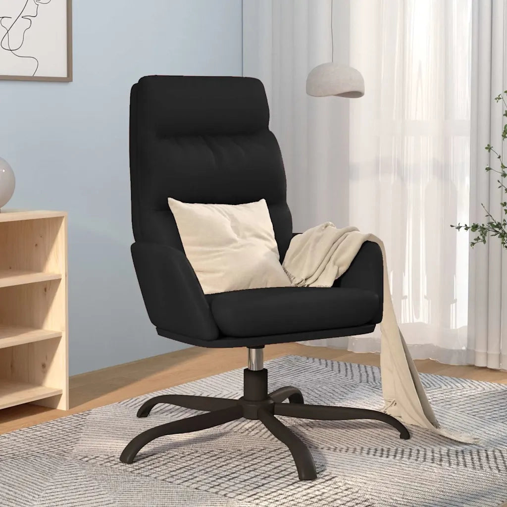 Divano Sedia-Poltrona Relax Nera in Similpelle 501302