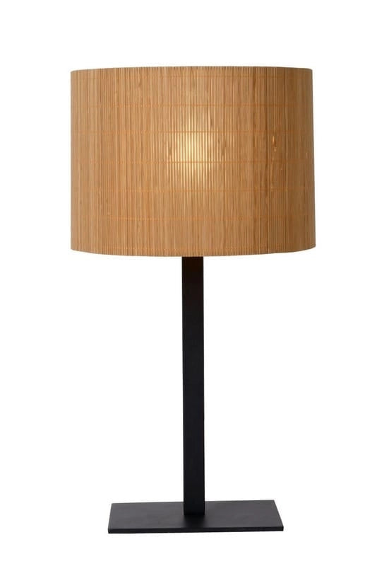 Lampada da tavolo Lucide Magius rattan nero E27 40W
