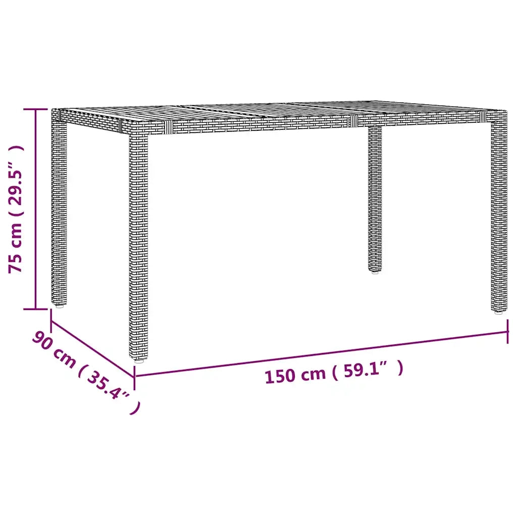 Set Bistrò da Giardino 5 pz con Cuscini in Polyrattan Grigio 3277159