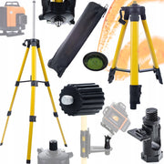 Stativo Regolabile 43-120 cm per Livella Laser Rosfix – Set con Adattatori 5/8” e 1/4” | Costruzione Stabile e Leggera
