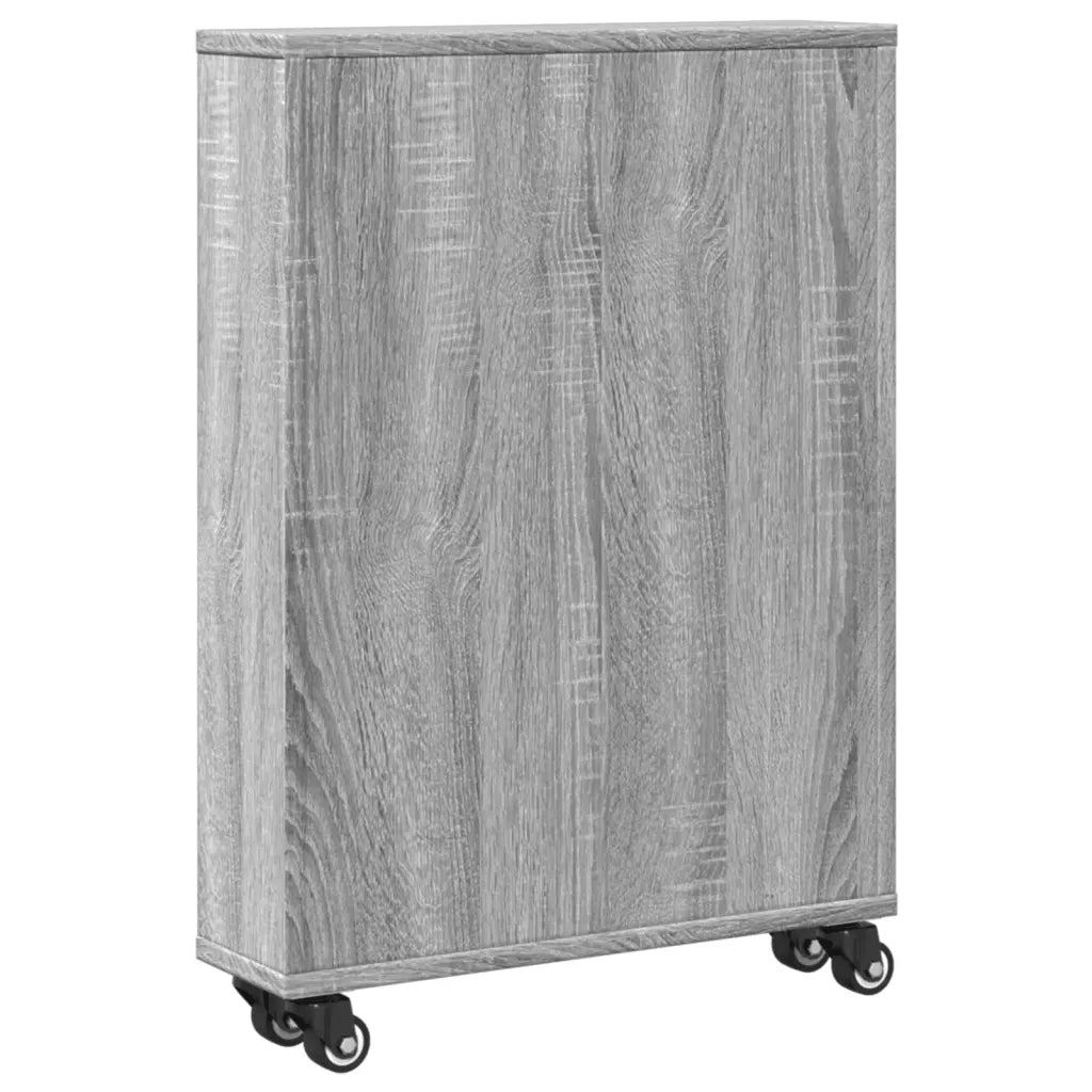 Carrello Stretto Grigio Sonoma 48x13x68 cm in Truciolato CFW5233766