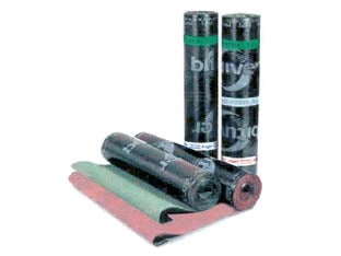 GUAINA BITUVER XB-10 MINERAL POLIESTERE- - peso 4,5 Kg./mq  rosso - 10 mt ISOVER SAINT-GOBAIN