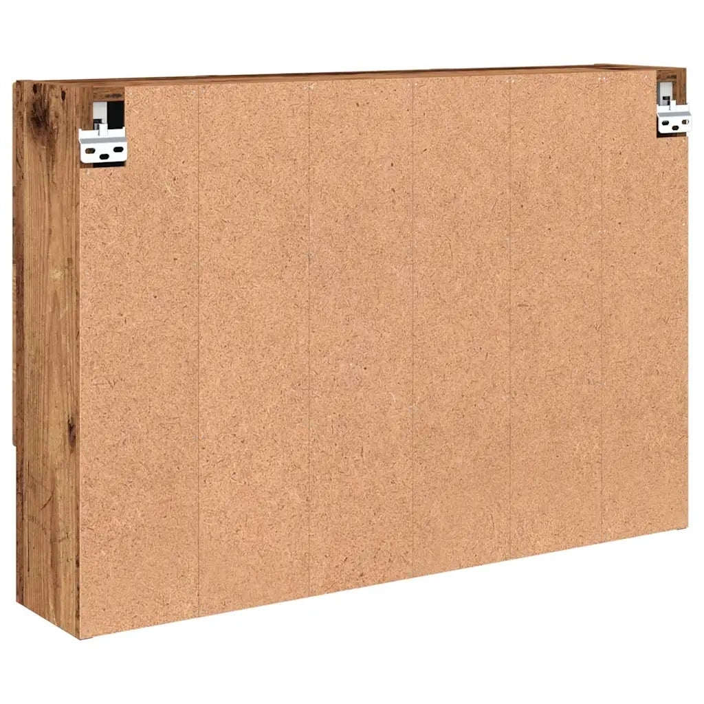 Mobiletto per specchio con porta Legno vecchio 80 x 17 x 55 cm 883362