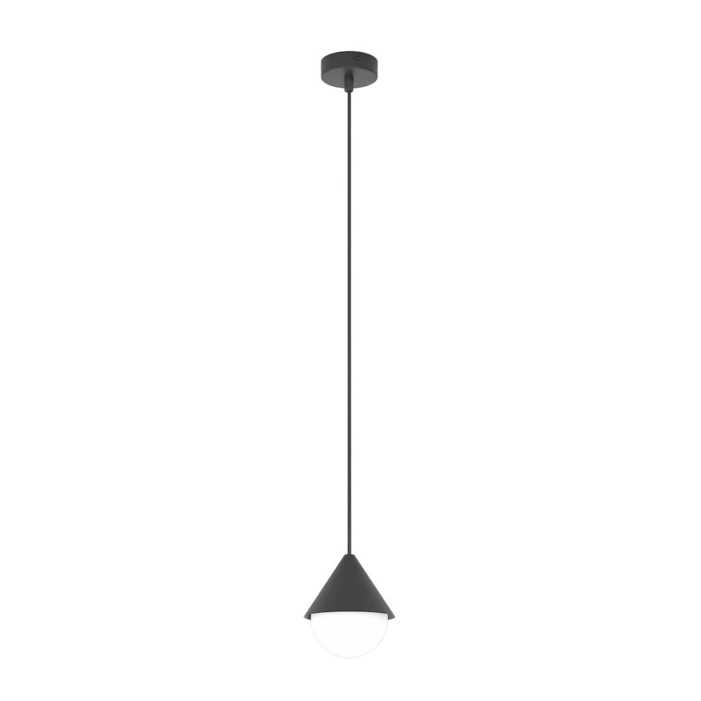 Lampada a sospensione GIRO nera bianca 1xG9 Emibig