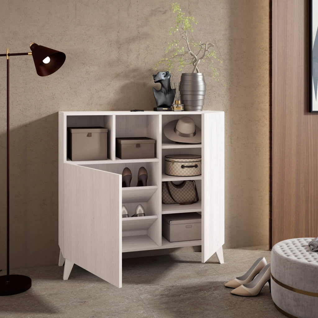 Scarpiera Herdasa effetto bianco 87×90×27?cm