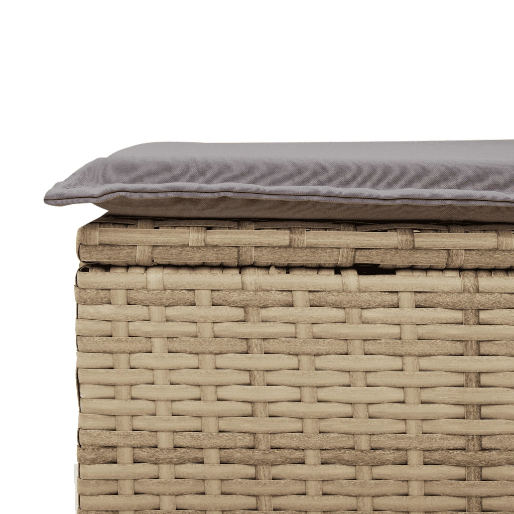 Set Divano da Giardino 10 pz con Cuscini Beige in Polyrattan 3254246