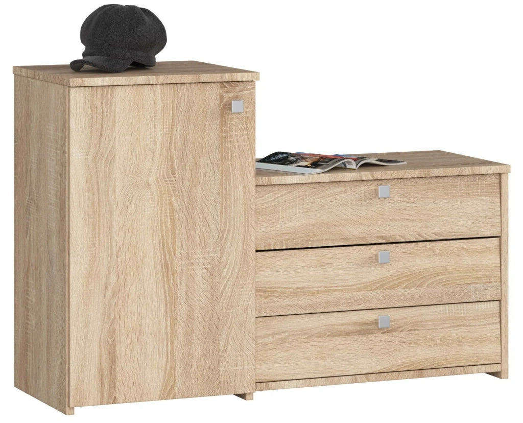 Scarpiera AKORD S16 Sonoma Quercia 98,4 cm 4 ante 98,4x33x68 cm