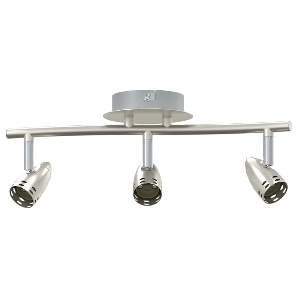 Moderno faretto da soffitto orientabile con illuminazione concentrata 36,5 x 10 x 12,5 cm metallo nichelato 02_0058324