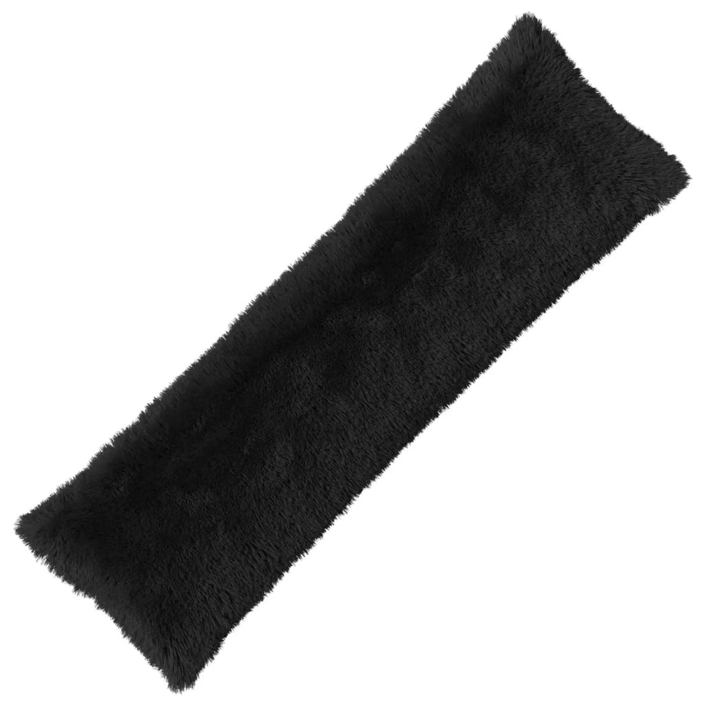 Cuscino con cuscino HEERLEN 2 pz Nero Fleece PV 926302