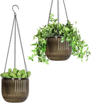 Set di 2 vasi per piante - 165 cm - lampada da parete esterna - vaso per piante - vasi pendenti per piante
