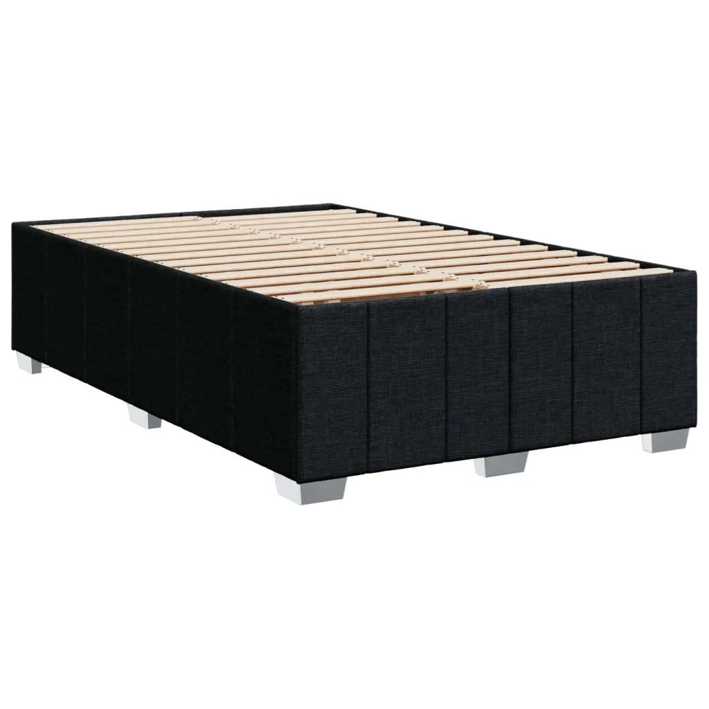 Letto box spring con materasso Nero 120 x 200 cm Tessuto 3451194