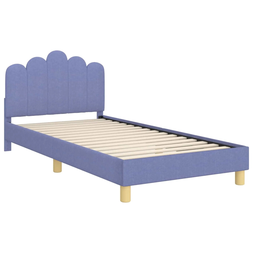 Struttura letto bambini con testata-Giroletto per bambini Blu jeans 90 x 190 cm 358480