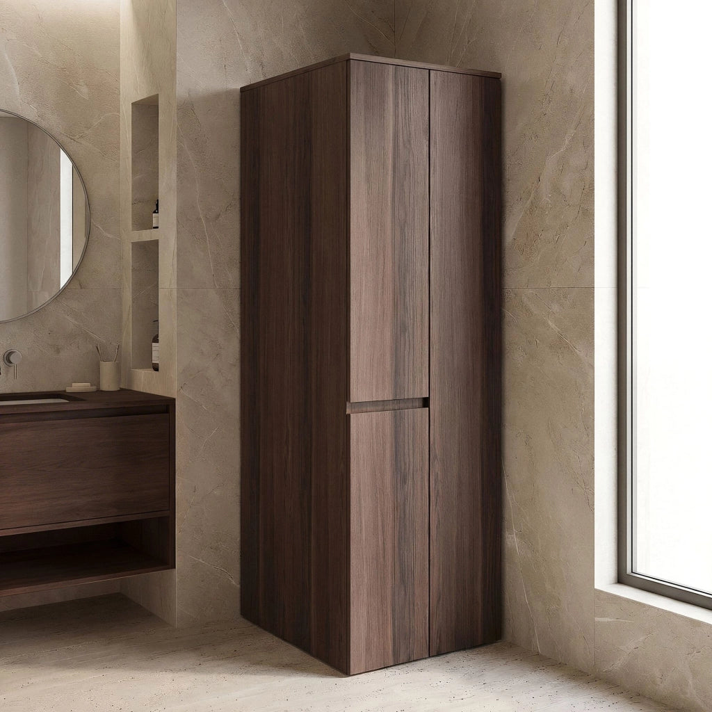 Armadio da bagno "Solis 60" - cm - Noce scuro