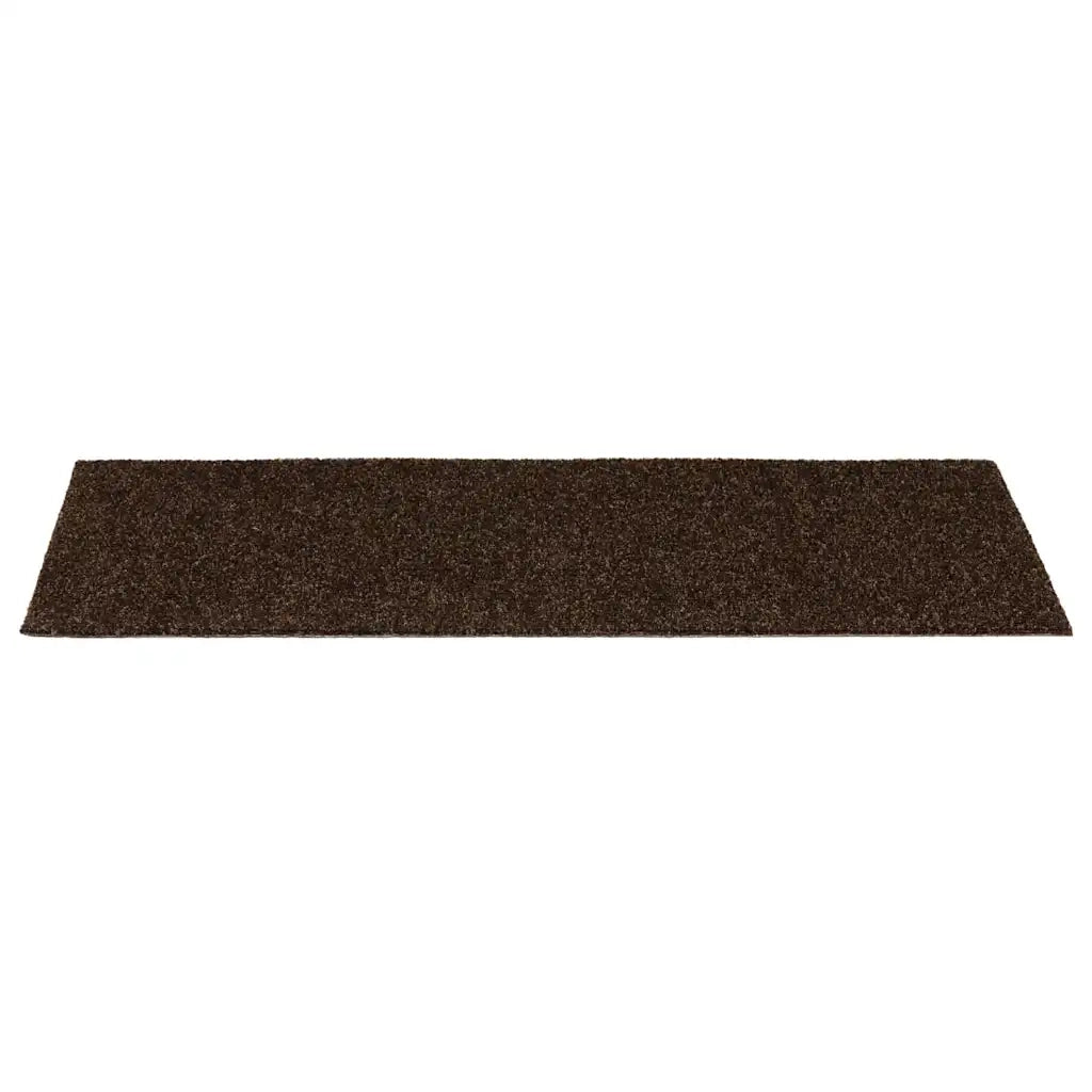 Tappetini per scale autoadesivi 30 pz 60x25 cm marrone rettangolari 3365709