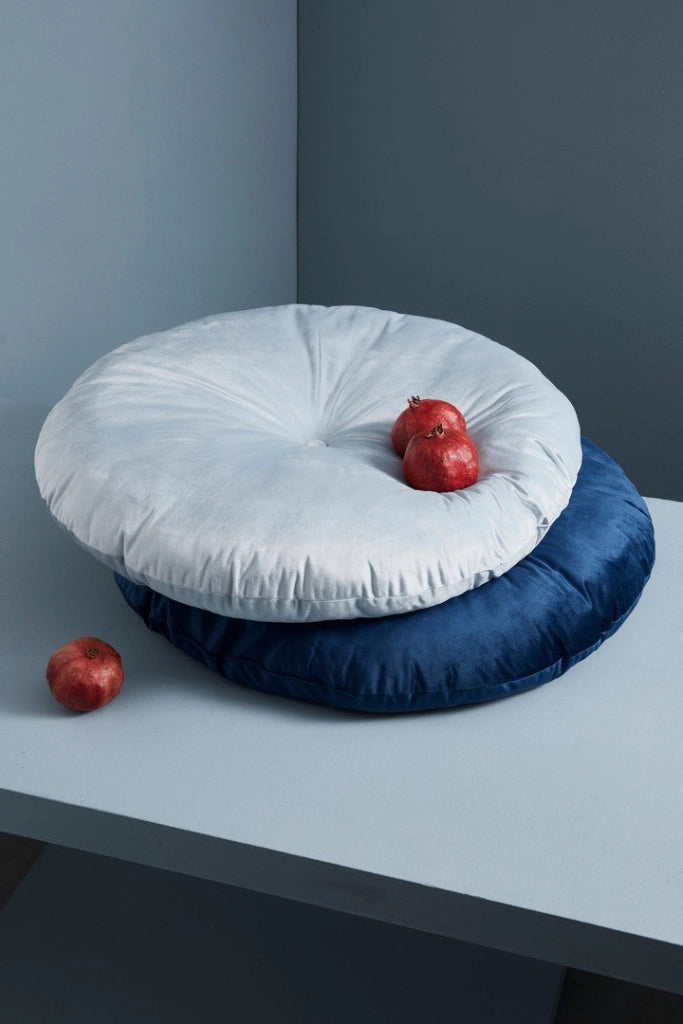 Set di 4 Cuscini Rotondi in Velluto Ø90 cm - ARCADIA
