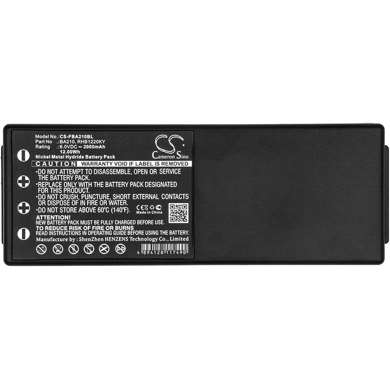 BATTERIA COMPATIBILE HBC FBA210BL NiMH 6V 2000 mAh