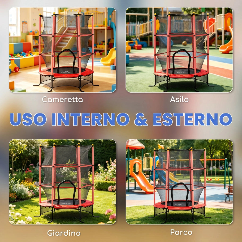 Trampolino per Bambini ¨C Minimal ¨C Rosso, 1.6x1.9 m