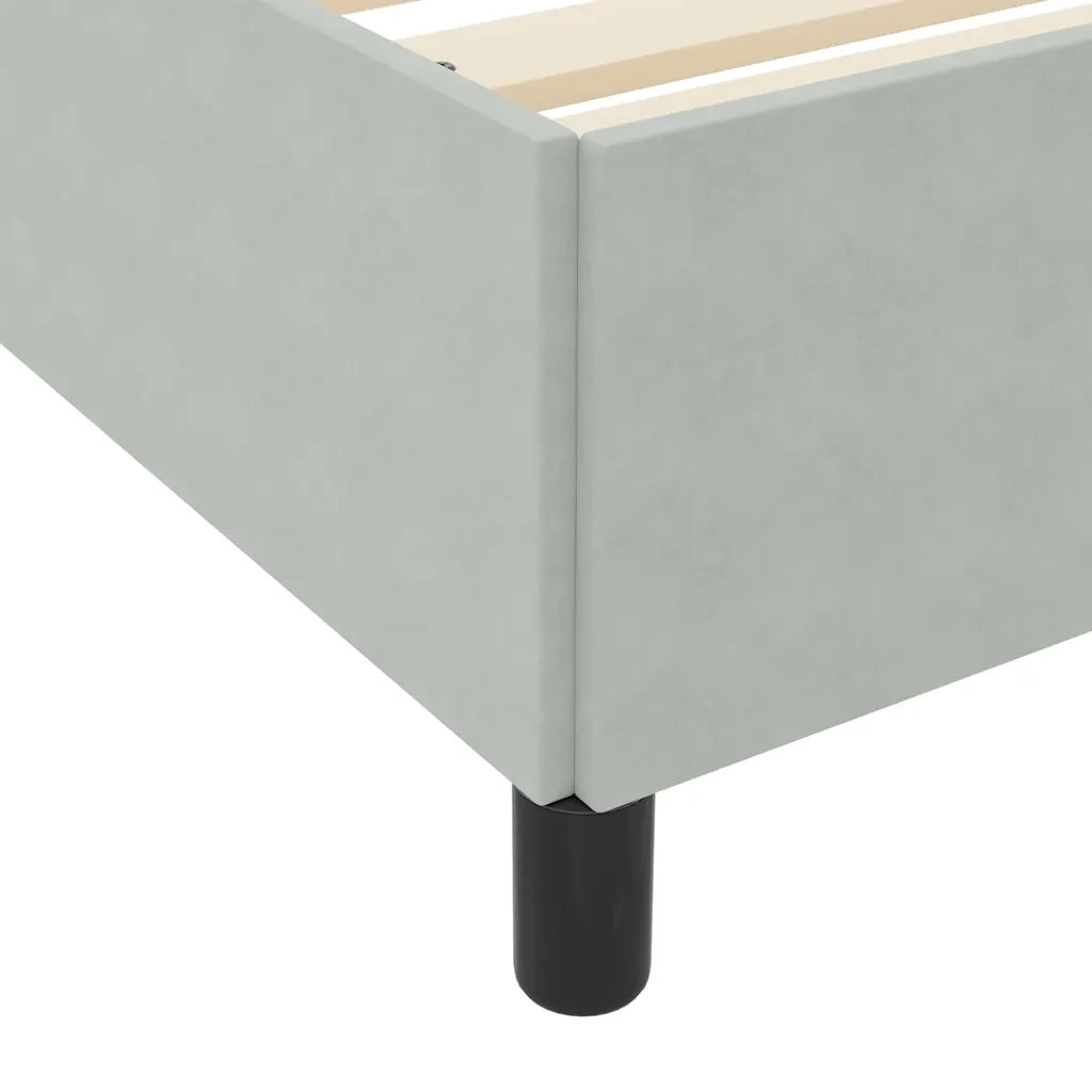 Letto matrimoniale | Letto per adulti | Struttura del letto Grigio chiaro 120 x 200 cm Tessuto