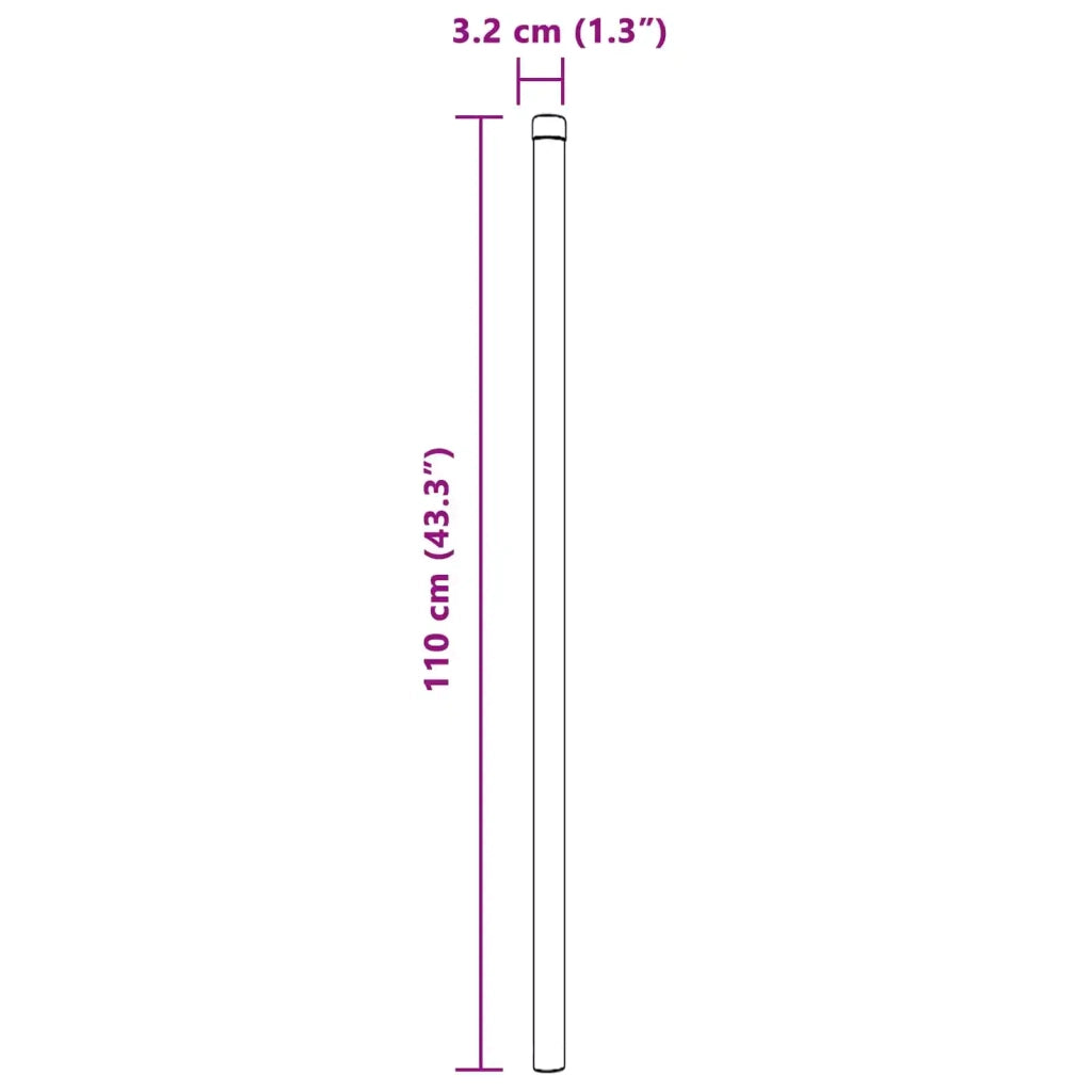 Palo della recinzione 12 pcs Verde 110 cm 42012730