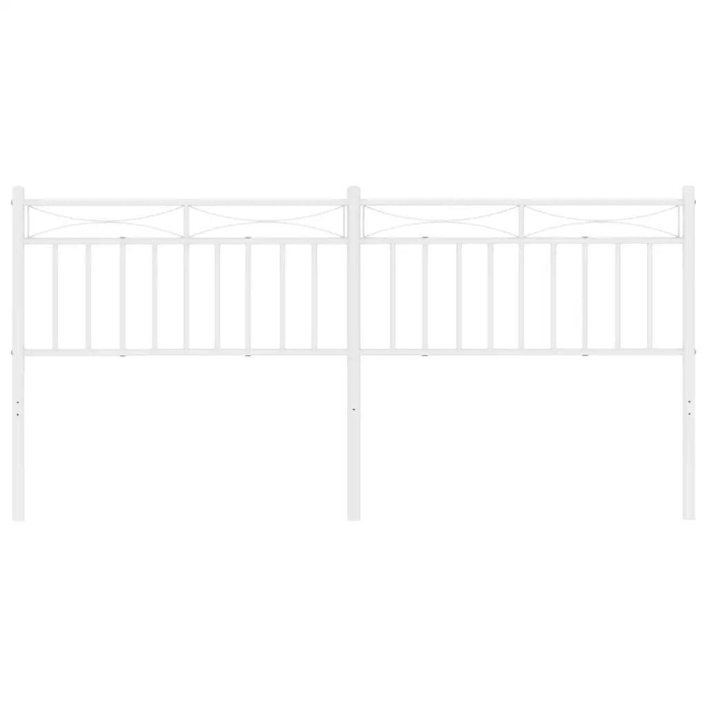 Testiera di Ricambio in Metallo Bianco 180 cm 373776
