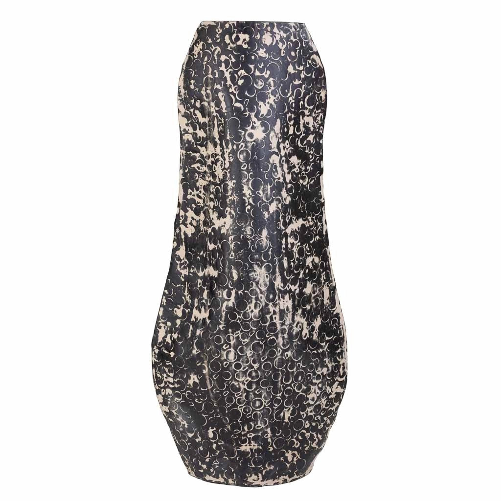 Vaso in metallo nero 26x09x58h