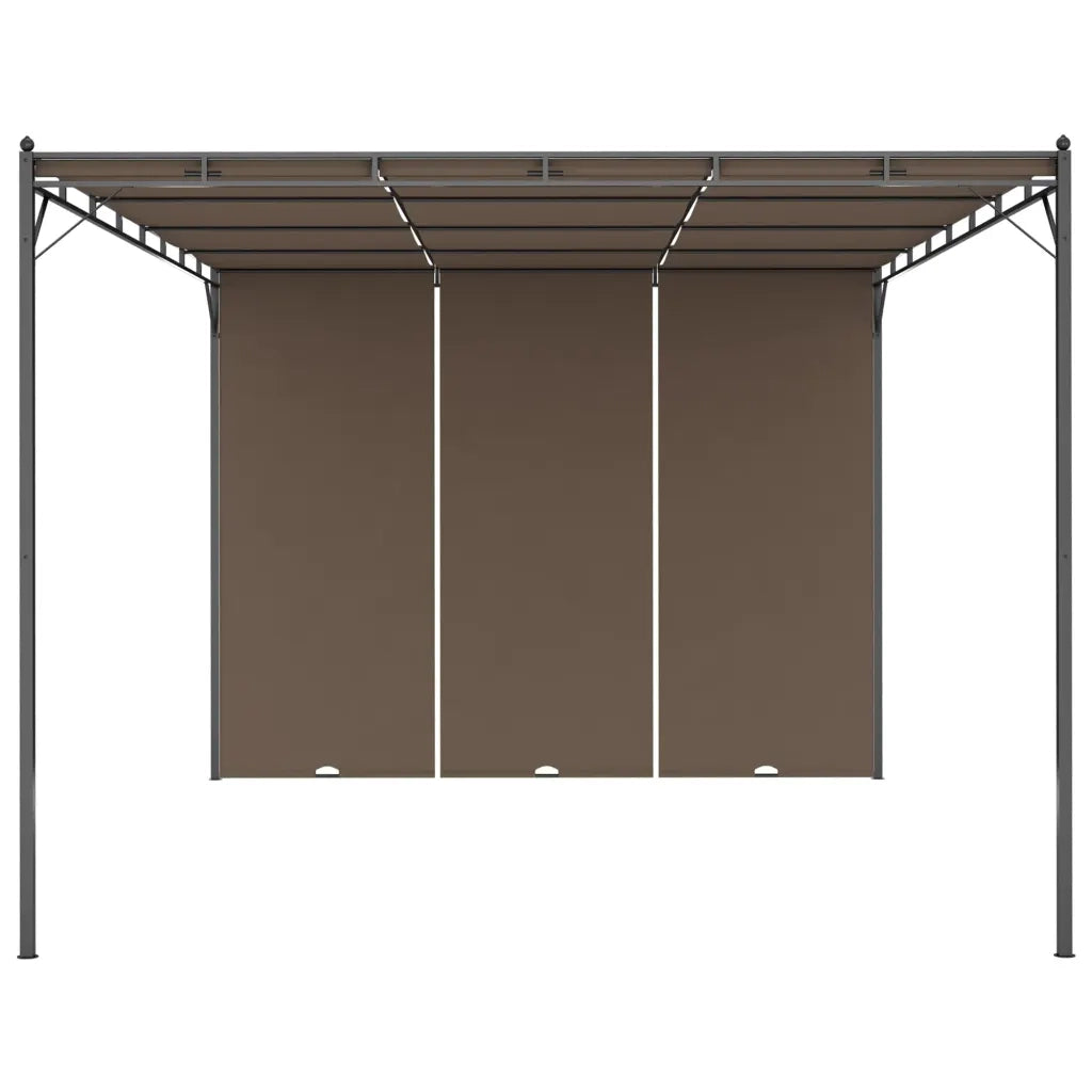 Gazebo da Giardino con Tenda Laterale-Baldacchini e gazebo 4x3x2,25 m Talpa