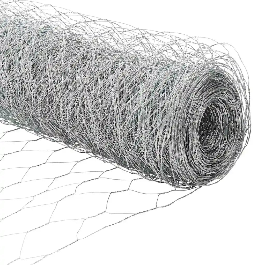 Recinzione Esagonale Argento 1 x 100 m Acciaio zincato 42005755