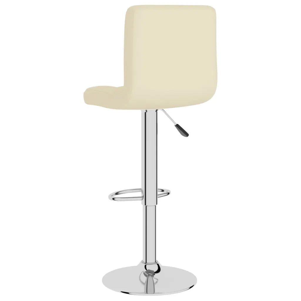 Sgabelli da Bar 2 pz Crema in Tessuto 334241